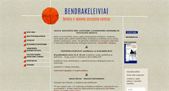 Desktop Screenshot of bendrakeleiviai.lt